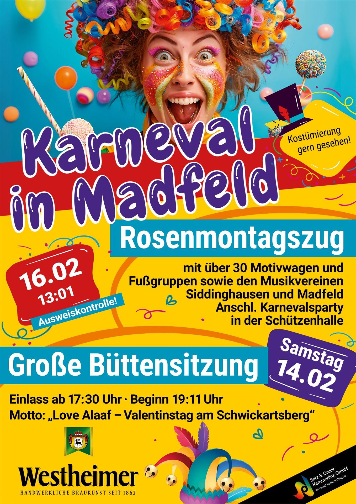 Plakat_Karneval_Madfeld_2026